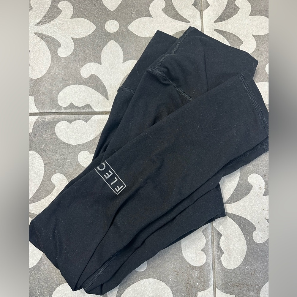 Black el toro fleo leggings. Bounce fabric. 25”. Size small.